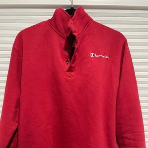 Red champion sweater